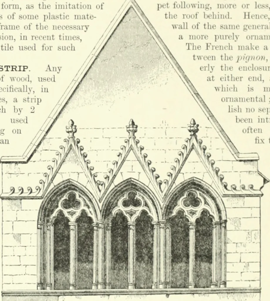 An illustration from A dictionary of architecture and building; biographical, historical and descriptive, 1901, leaf 111