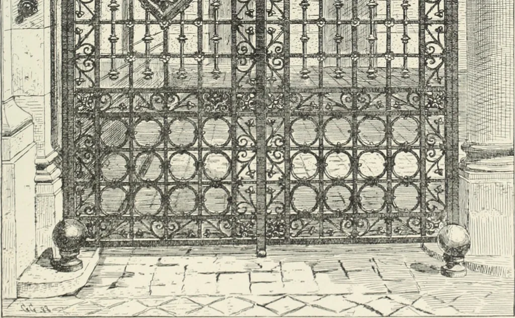 An illustration from A dictionary of architecture and building; biographical, historical and descriptive, 1901, leaf 126