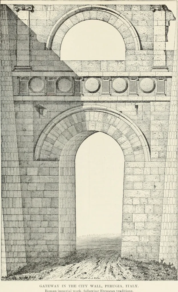 An illustration from A dictionary of architecture and building; biographical, historical and descriptive, 1901, leaf 128