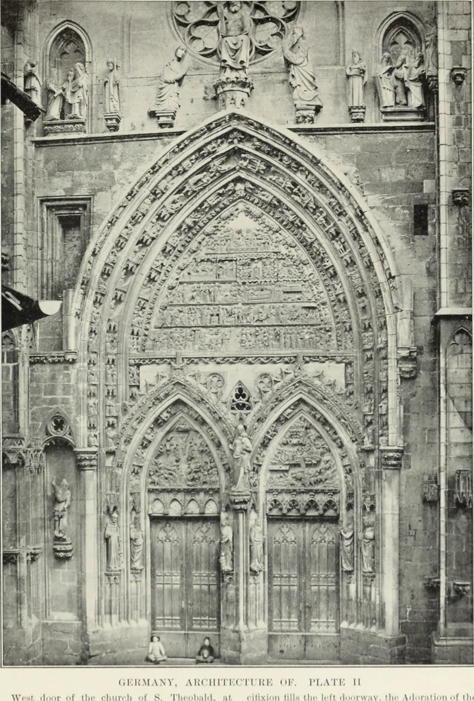 An illustration from A dictionary of architecture and building; biographical, historical and descriptive, 1901, leaf 146