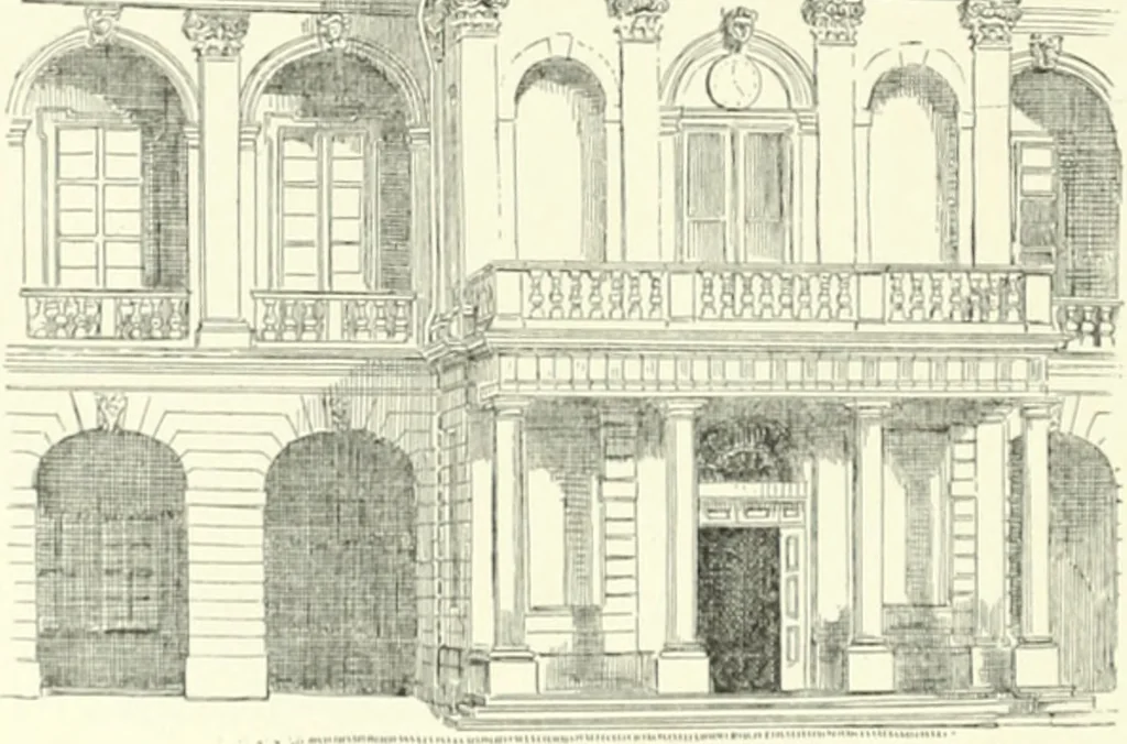 An illustration from A dictionary of architecture and building; biographical, historical and descriptive, 1901, leaf 149