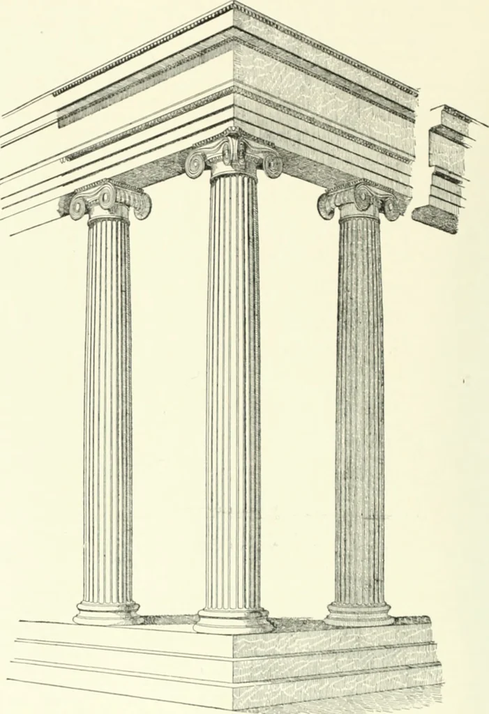 An illustration from A dictionary of architecture and building; biographical, historical and descriptive, 1901, leaf 189