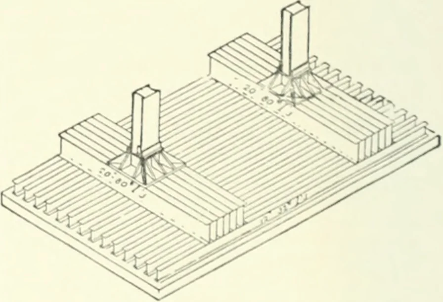 An illustration from A dictionary of architecture and building; biographical, historical and descriptive, 1901, leaf 205