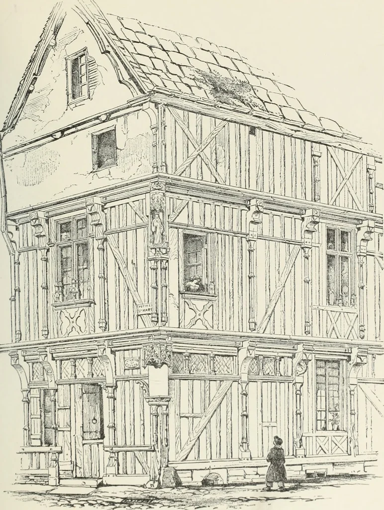 An illustration from A dictionary of architecture and building; biographical, historical and descriptive, 1901, leaf 220