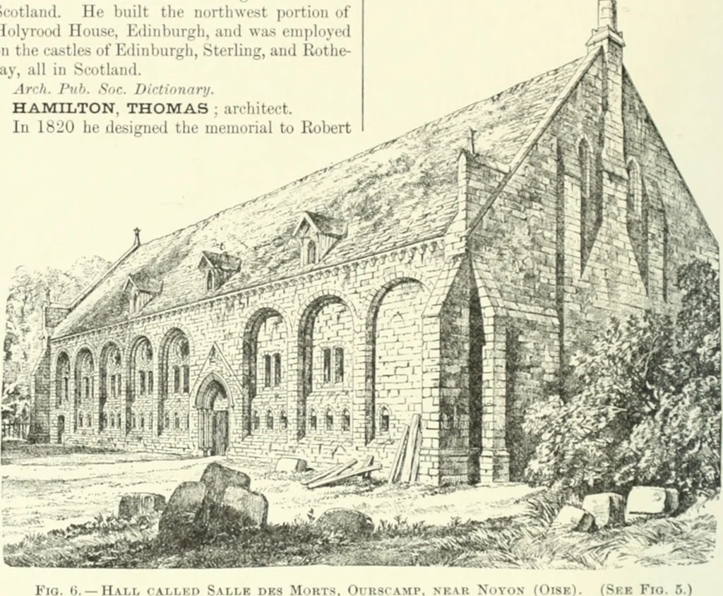 An illustration from A dictionary of architecture and building; biographical, historical and descriptive, 1901, leaf 225