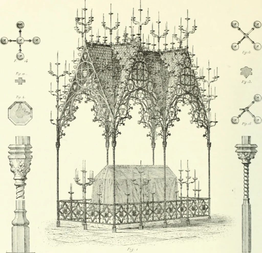 An illustration from A dictionary of architecture and building; biographical, historical and descriptive, 1901, leaf 239