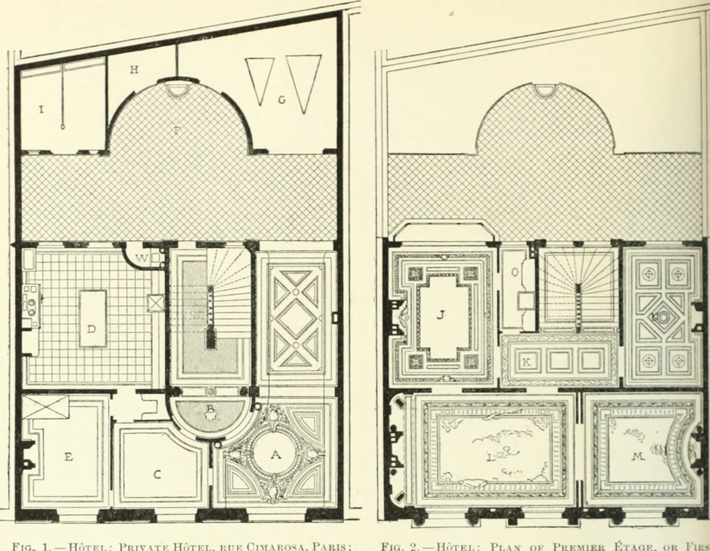 An illustration from A dictionary of architecture and building; biographical, historical and descriptive, 1901, leaf 259