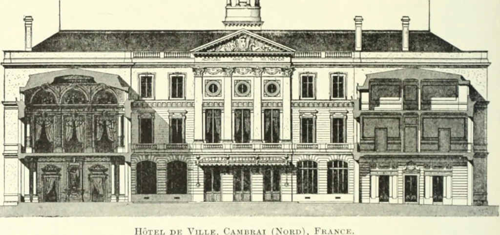 An illustration from A dictionary of architecture and building; biographical, historical and descriptive, 1901, leaf 261