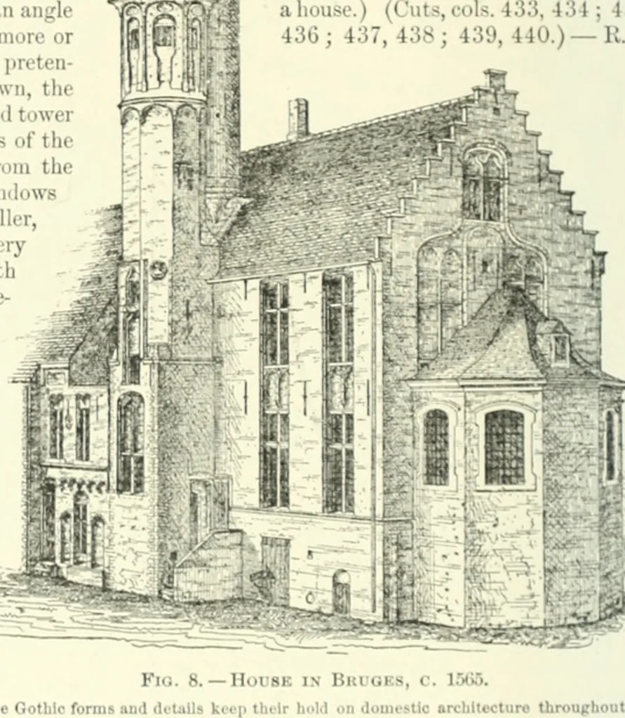 An illustration from A dictionary of architecture and building; biographical, historical and descriptive, 1901, leaf 267