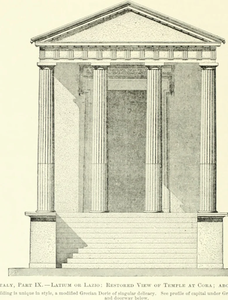 An illustration from A dictionary of architecture and building; biographical, historical and descriptive, 1901, leaf 349