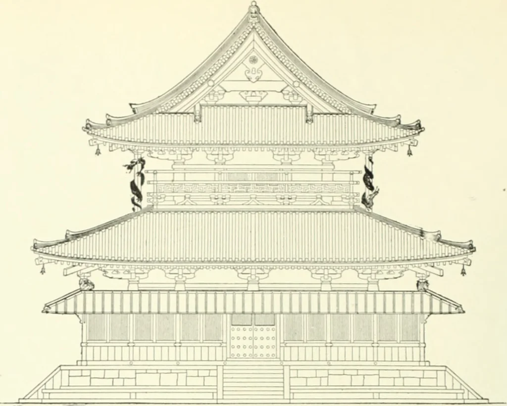 An illustration from A dictionary of architecture and building; biographical, historical and descriptive, 1901, leaf 383
