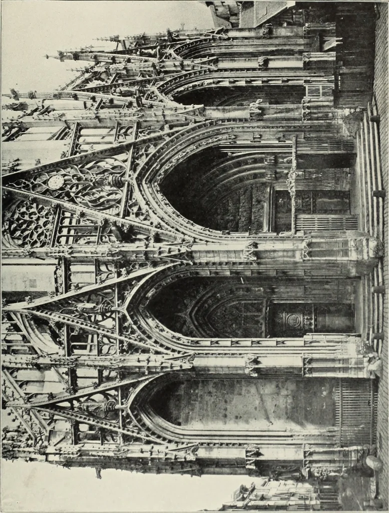 An illustration from A dictionary of architecture and building; biographical, historical and descriptive, 1901, leaf 40