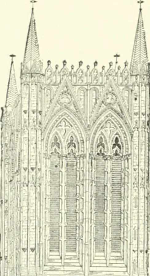 An illustration from A dictionary of architecture and building; biographical, historical and descriptive, 1901, leaf 417