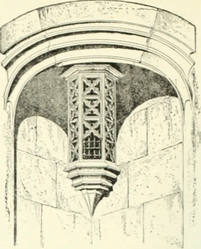 An illustration from A dictionary of architecture and building; biographical, historical and descriptive, 1901, leaf 417