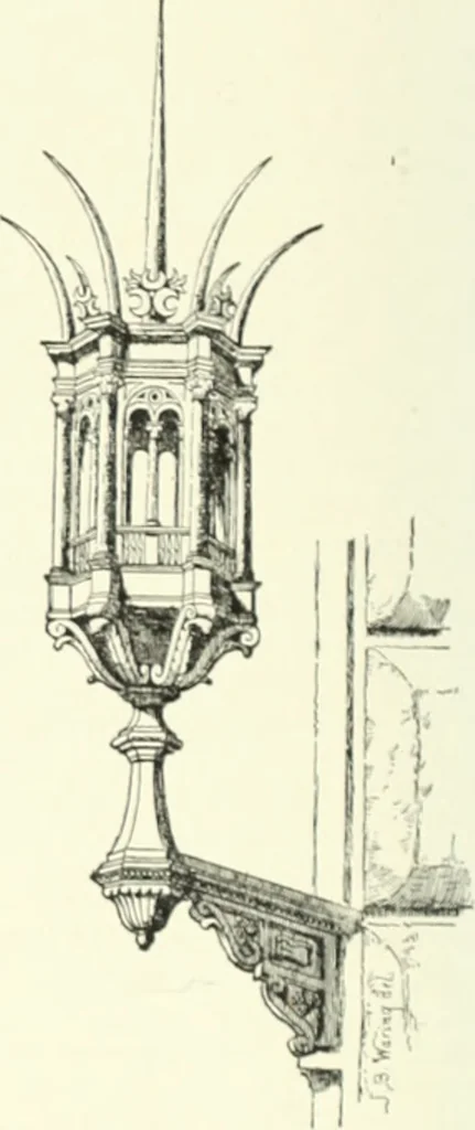 An illustration from A dictionary of architecture and building; biographical, historical and descriptive, 1901, leaf 417