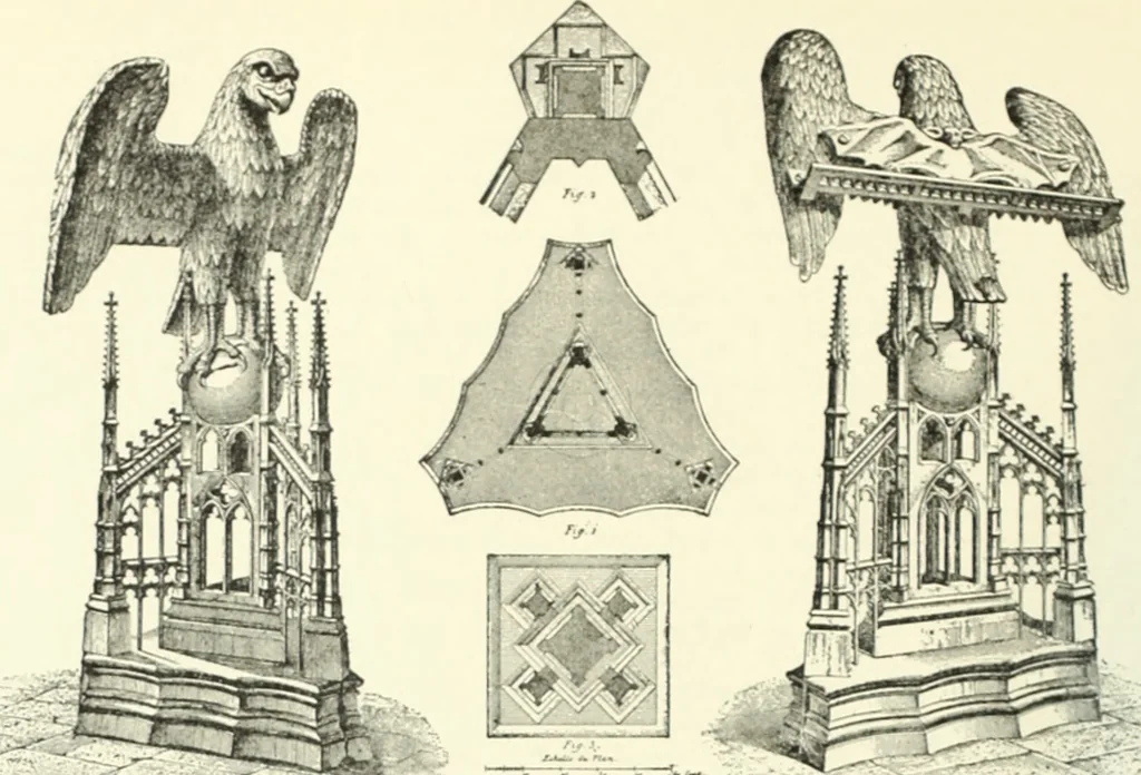 An illustration from A dictionary of architecture and building; biographical, historical and descriptive, 1901, leaf 433