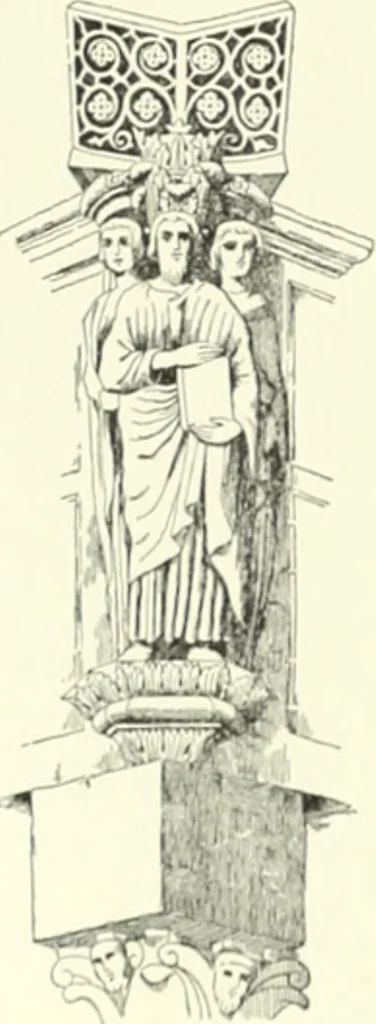 An illustration from A dictionary of architecture and building; biographical, historical and descriptive, 1901, leaf 433