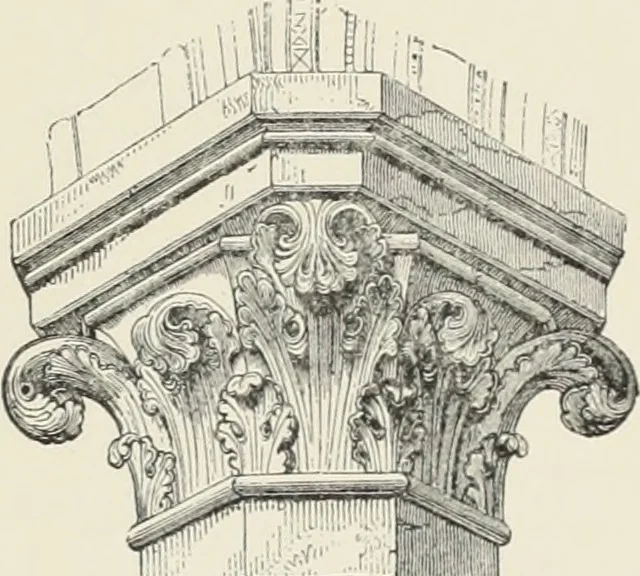 An illustration from A dictionary of architecture and building; biographical, historical and descriptive, 1901, leaf 46