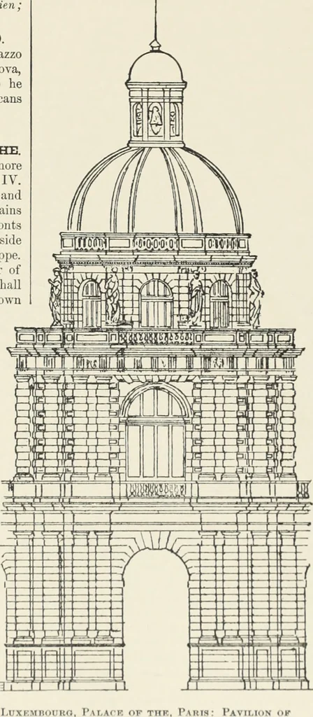 An illustration from A dictionary of architecture and building; biographical, historical and descriptive, 1901, leaf 478