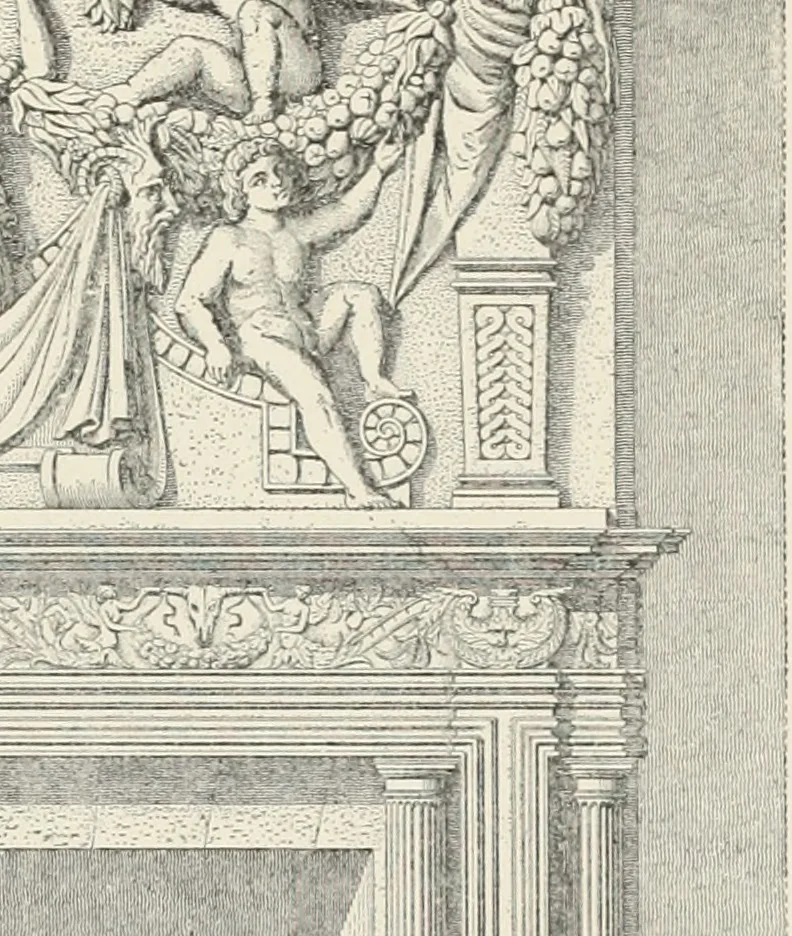 An illustration from A dictionary of architecture and building; biographical, historical and descriptive, 1901, leaf 484