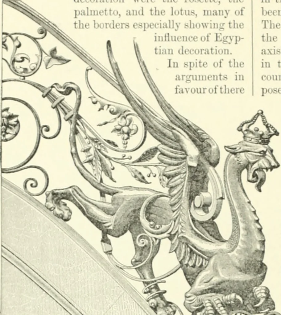 An illustration from A dictionary of architecture and building; biographical, historical and descriptive, 1901, leaf 515