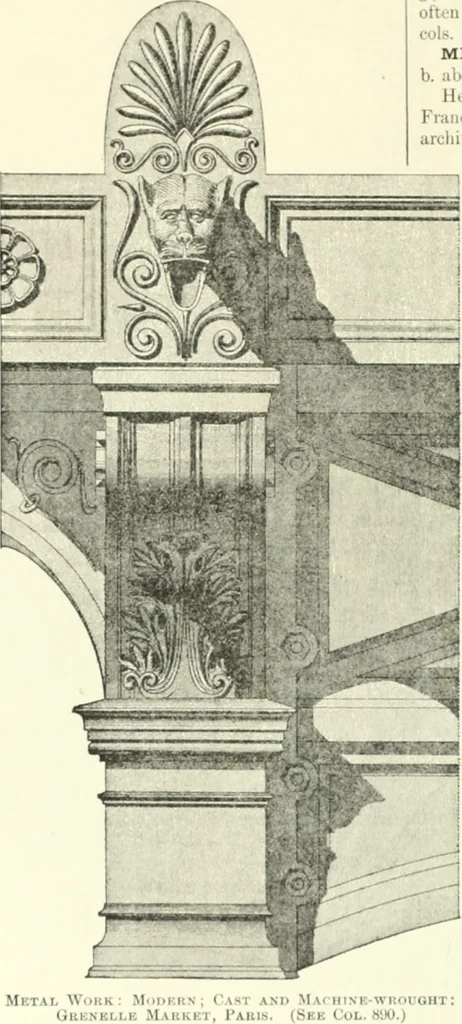 An illustration from A dictionary of architecture and building; biographical, historical and descriptive, 1901, leaf 519