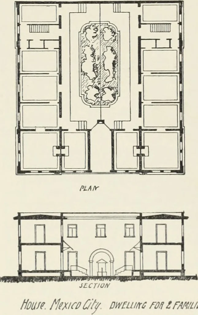 An illustration from A dictionary of architecture and building; biographical, historical and descriptive, 1901, leaf 528