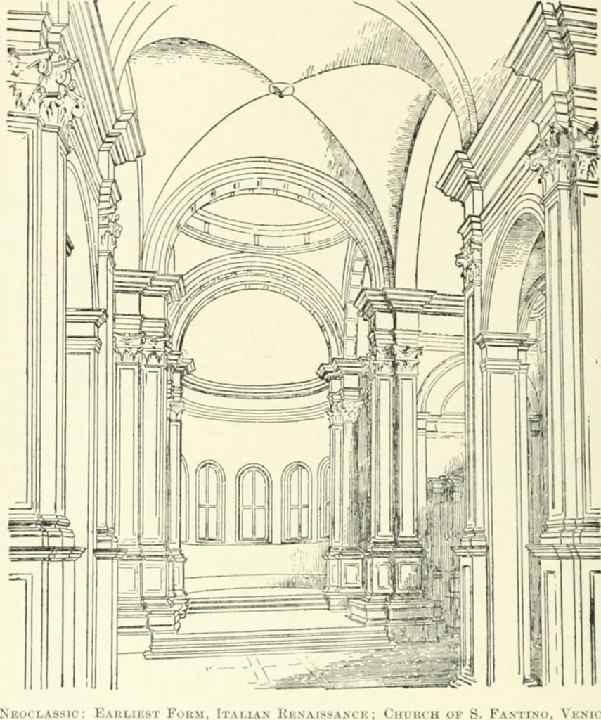 An illustration from A dictionary of architecture and building; biographical, historical and descriptive, 1901, leaf 591