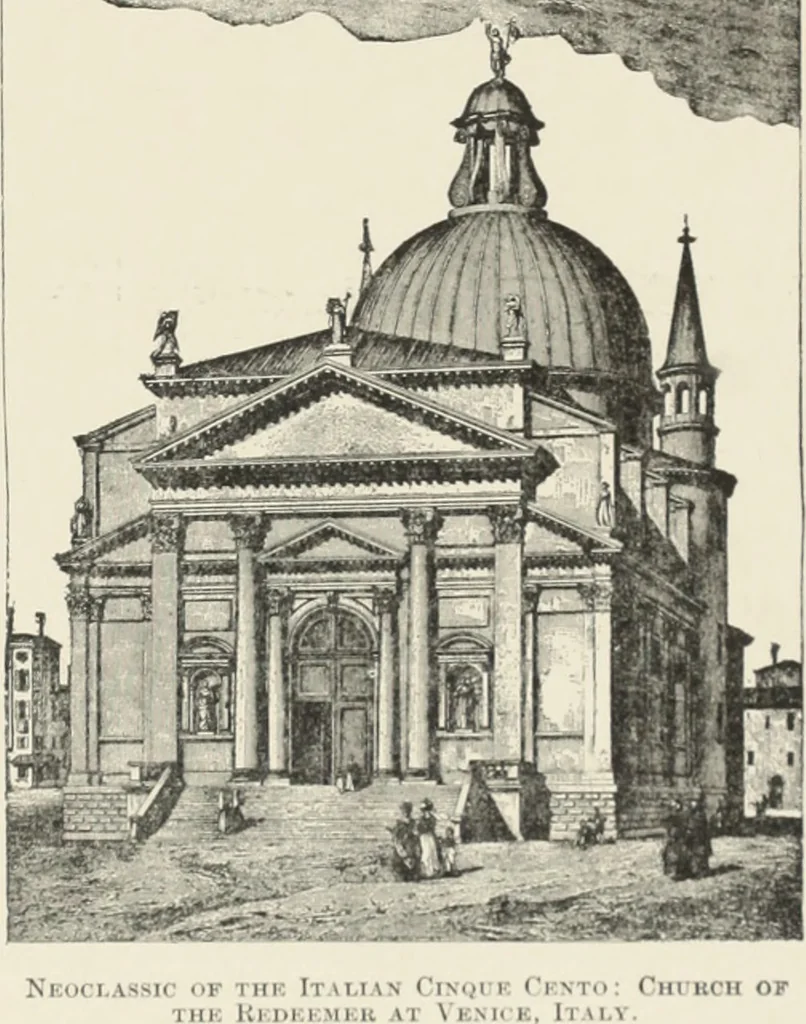 An illustration from A dictionary of architecture and building; biographical, historical and descriptive, 1901, leaf 592