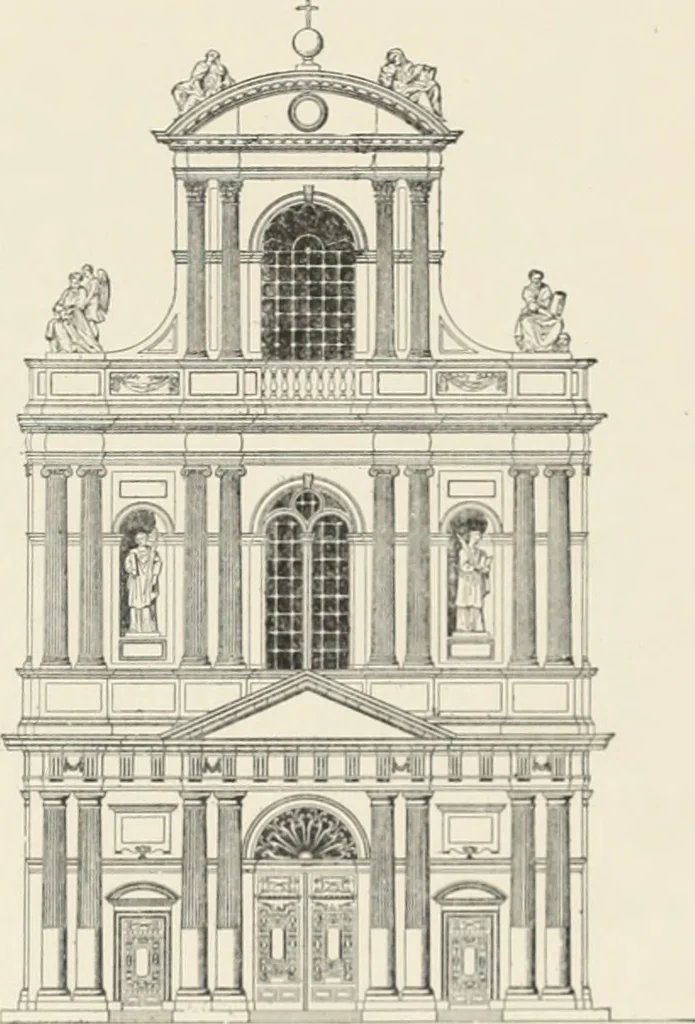 An illustration from A dictionary of architecture and building; biographical, historical and descriptive, 1901, leaf 594