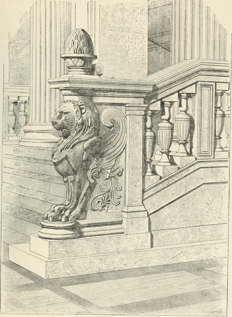 An illustration from A dictionary of architecture and building; biographical, historical and descriptive, 1901, leaf 602