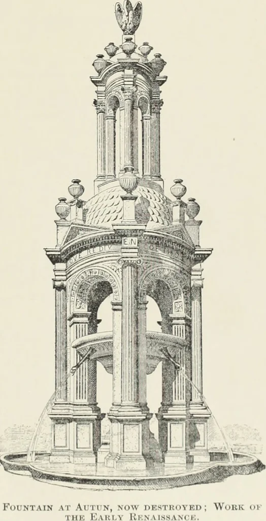 An illustration from A dictionary of architecture and building; biographical, historical and descriptive, 1901, leaf 66