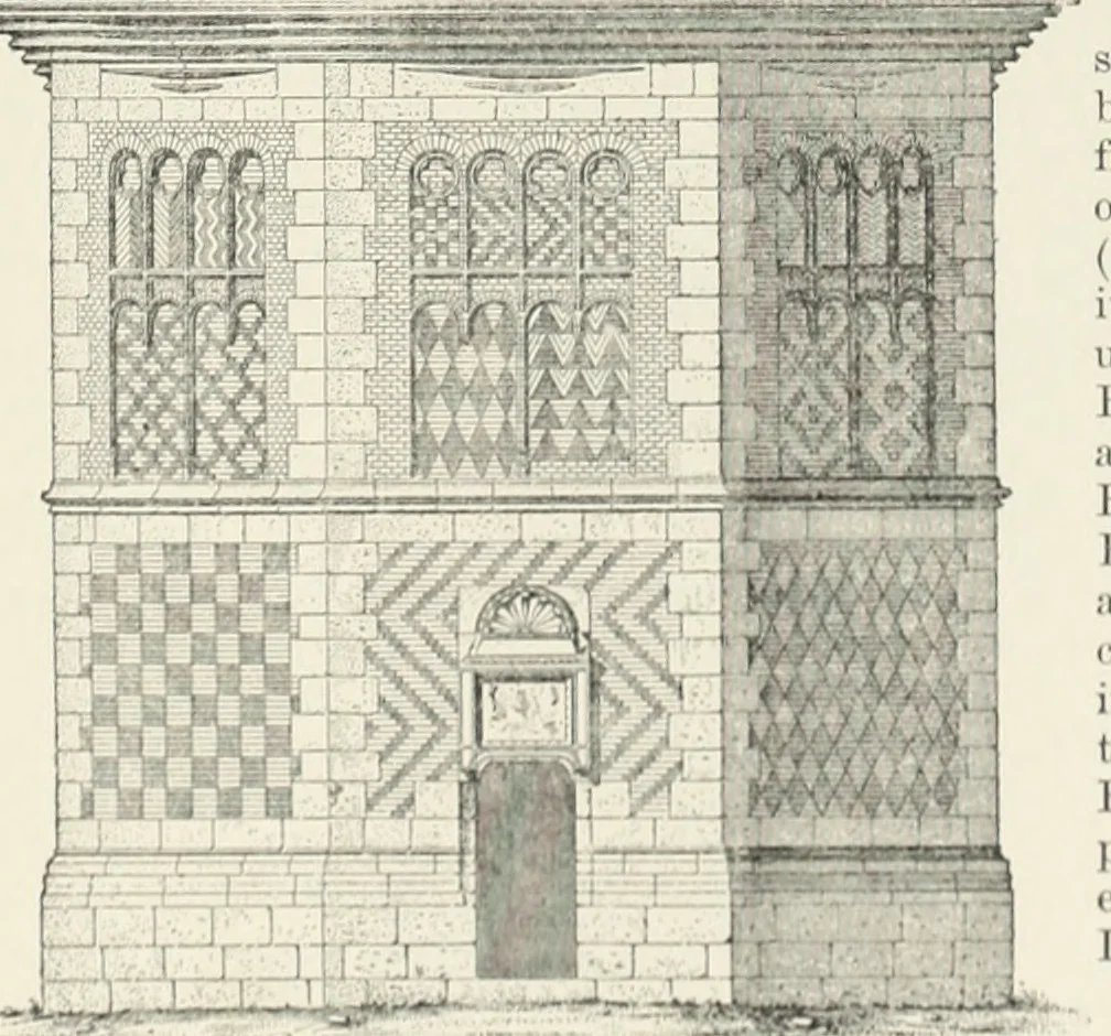 An illustration from A dictionary of architecture and building; biographical, historical and descriptive, 1901, leaf 88