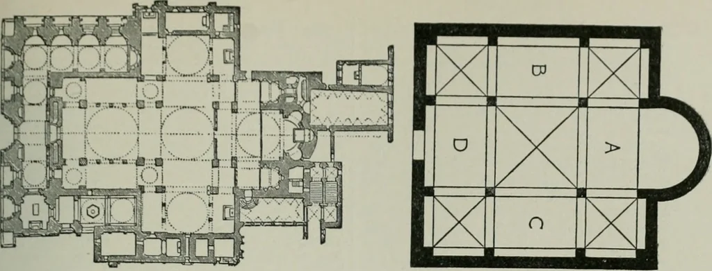 An illustration from A dictionary of architecture and building; biographical, historical and descriptive, 1901, leaf 110
