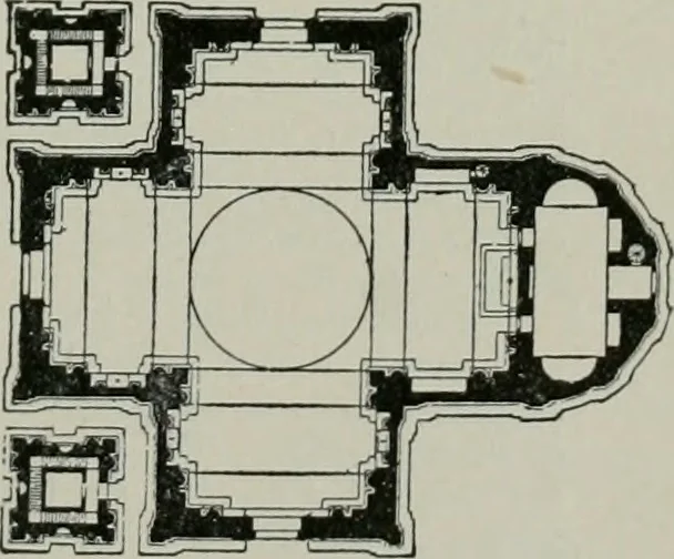 An illustration from A dictionary of architecture and building; biographical, historical and descriptive, 1901, leaf 110