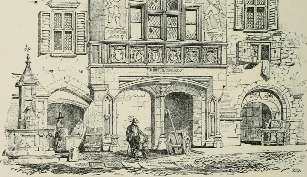 An illustration from A dictionary of architecture and building; biographical, historical and descriptive, 1901, leaf 119