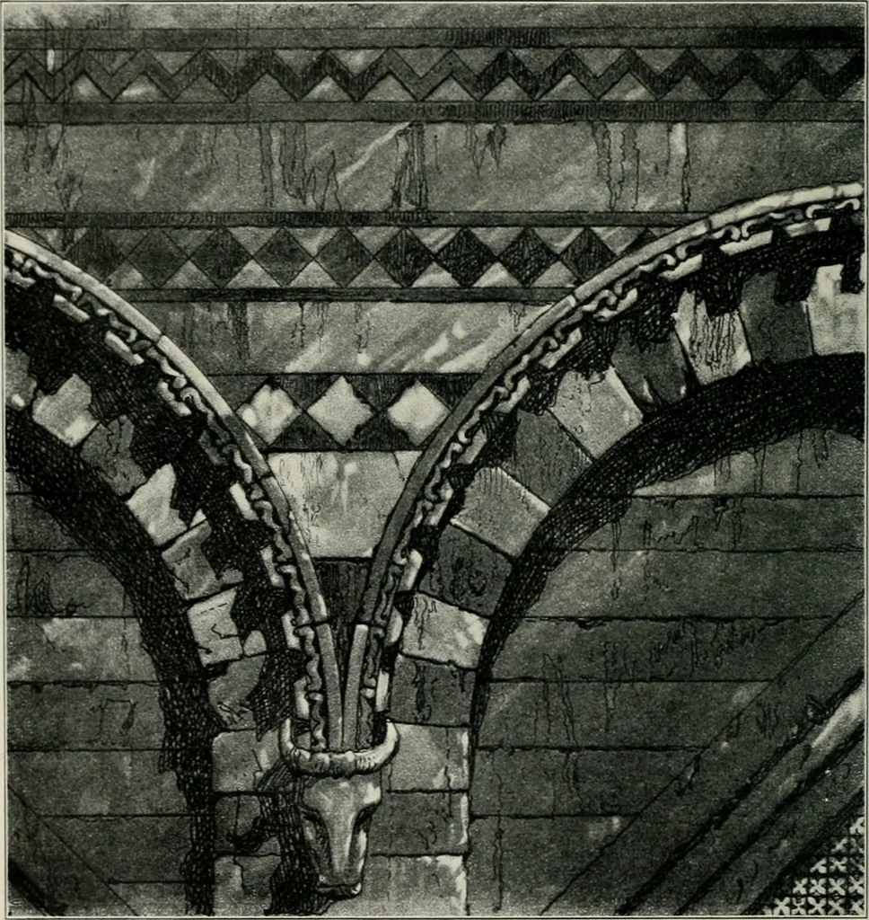 An illustration from A dictionary of architecture and building; biographical, historical and descriptive, 1901, leaf 121