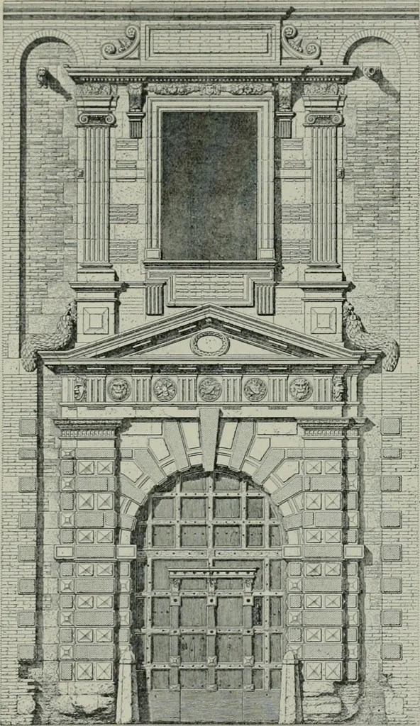 An illustration from A dictionary of architecture and building; biographical, historical and descriptive, 1901, leaf 130
