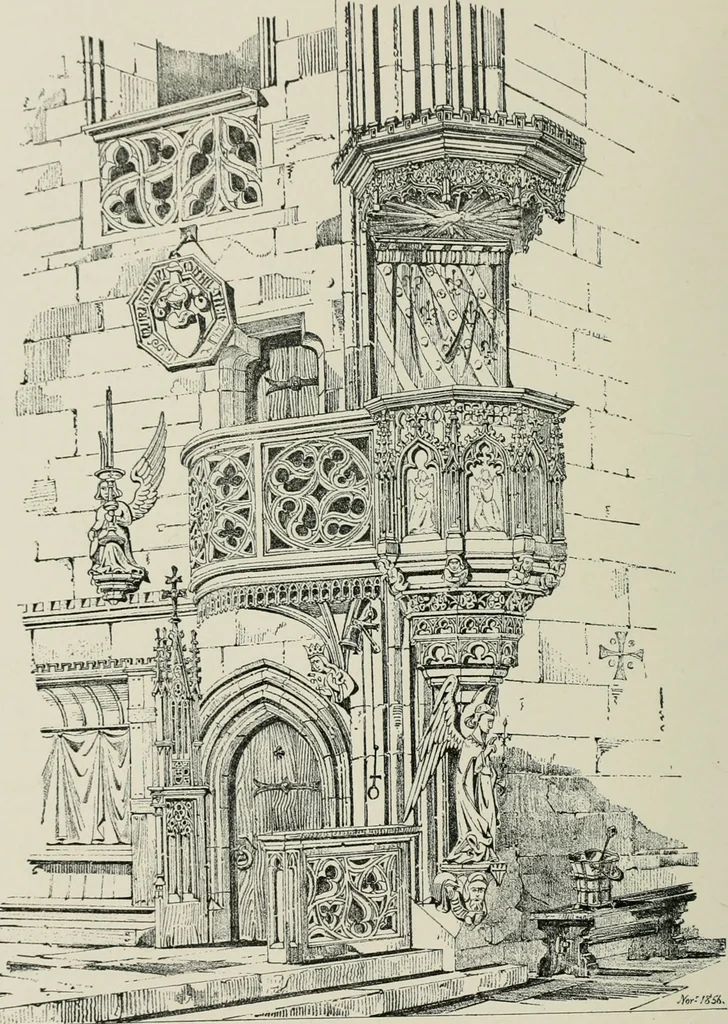 An illustration from A dictionary of architecture and building; biographical, historical and descriptive, 1901, leaf 161