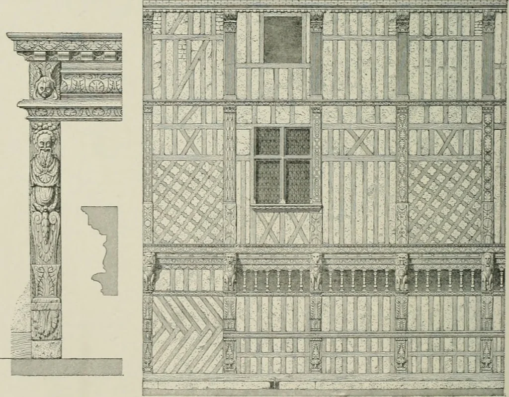 An illustration from A dictionary of architecture and building; biographical, historical and descriptive, 1901, leaf 183