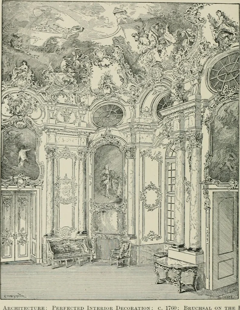 An illustration from A dictionary of architecture and building; biographical, historical and descriptive, 1901, leaf 201