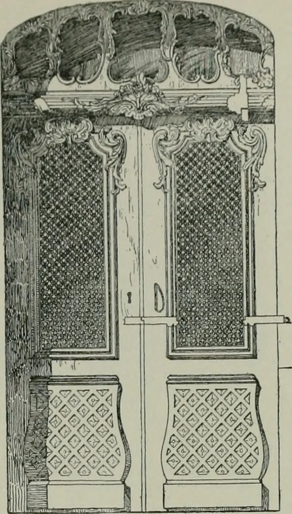 An illustration from A dictionary of architecture and building; biographical, historical and descriptive, 1901, leaf 202