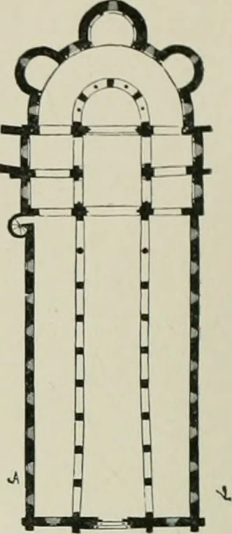 An illustration from A dictionary of architecture and building; biographical, historical and descriptive, 1901, leaf 203