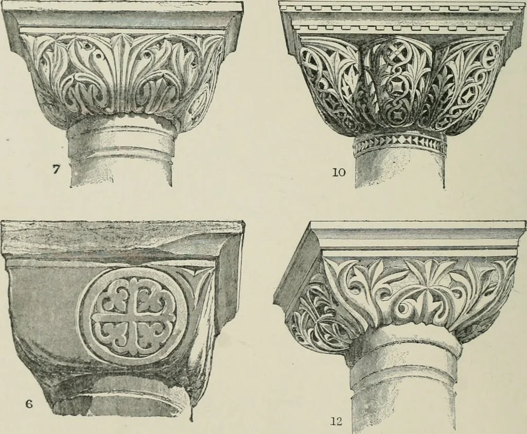 An illustration from A dictionary of architecture and building; biographical, historical and descriptive, 1901, leaf 203
