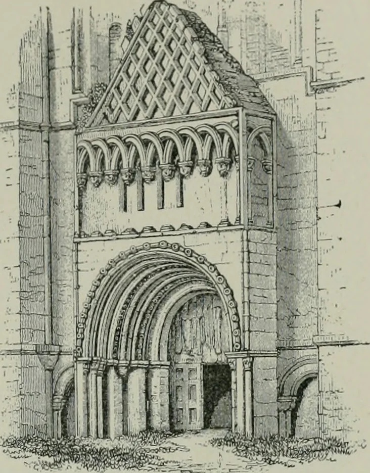 An illustration from A dictionary of architecture and building; biographical, historical and descriptive, 1901, leaf 206