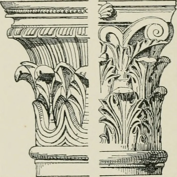 An illustration from A dictionary of architecture and building; biographical, historical and descriptive, 1901, leaf 217