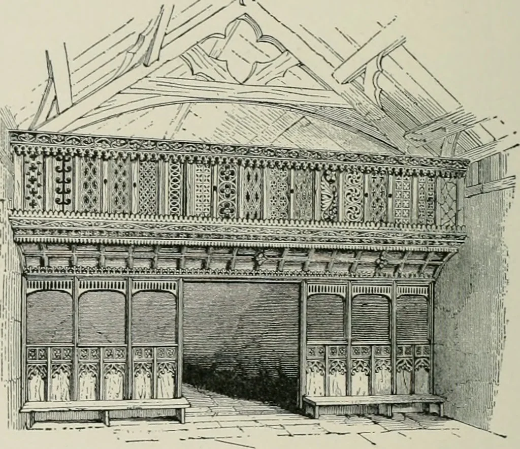 An illustration from A dictionary of architecture and building; biographical, historical and descriptive, 1901, leaf 223
