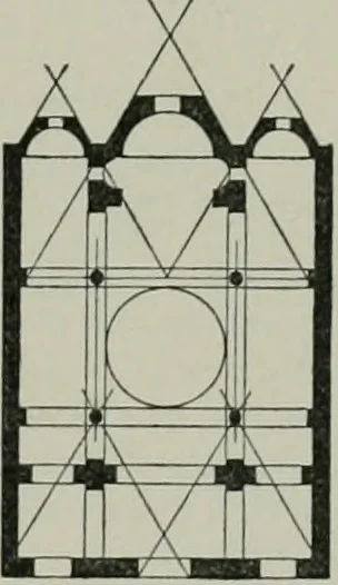 An illustration from A dictionary of architecture and building; biographical, historical and descriptive, 1901, leaf 240