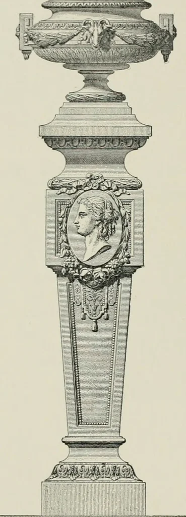 An illustration from A dictionary of architecture and building; biographical, historical and descriptive, 1901, leaf 255