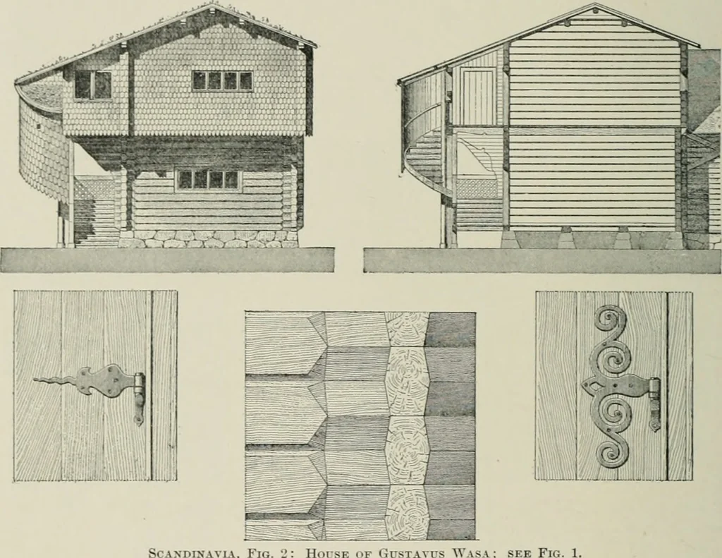 An illustration from A dictionary of architecture and building; biographical, historical and descriptive, 1901, leaf 257